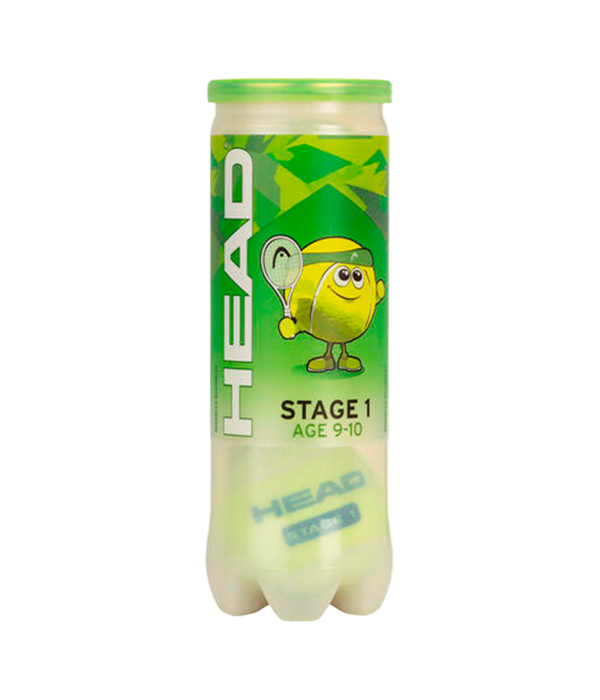 Pelotas HEAD Stage 1 (9/10 años) (Pack x3)