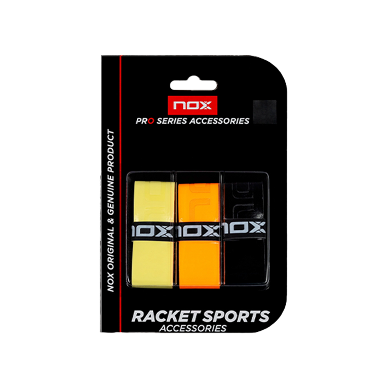 Overgrips NOX Pro Amarillo/Naranja/Negro (Pack x3)