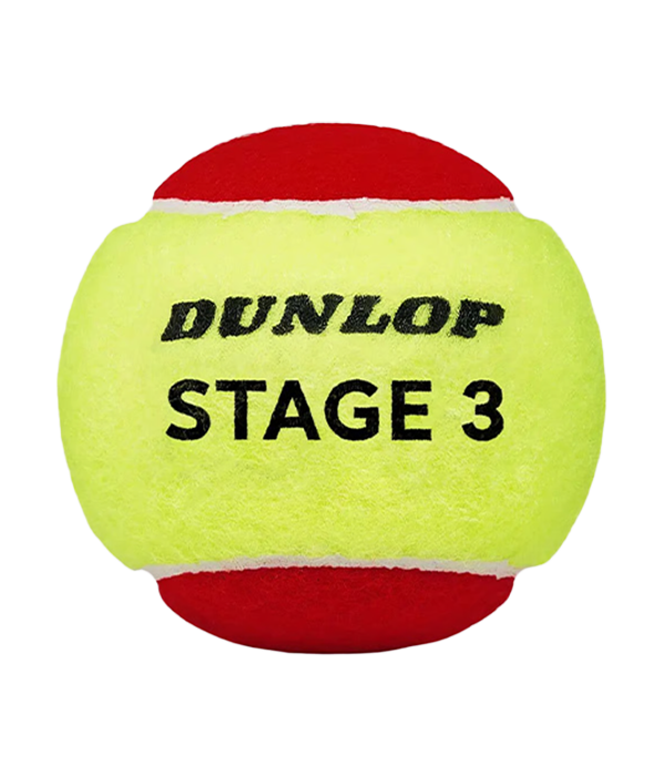 Bote de Pelotas Dunlop Stage 3 Rojo/Amarillo 2025