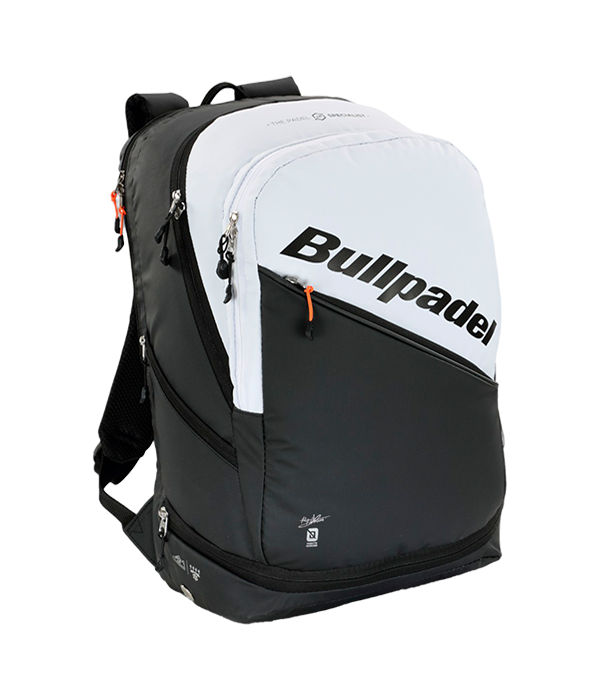 Mochila Bullpadel HACK Negro/blanca 2025 Paquito Navarro