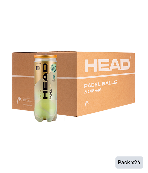Cajón Pelotas HEAD Padel Pro S (Pack x24)