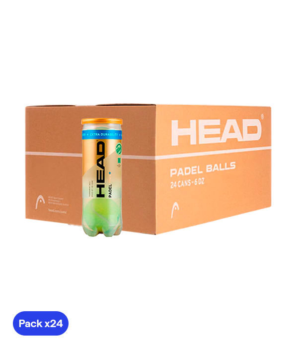 Cajón Pelotas HEAD Padel Pro S+ 2024/2025 (pack x 24)