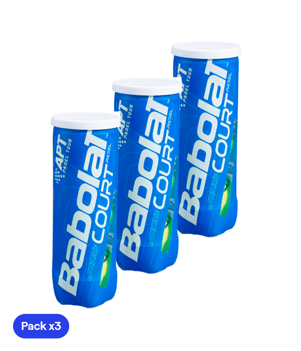Pelotas Babolat Court Padel (Pack x3)