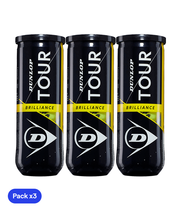 Pelotas Dunlop Tour Brilliance Tenis (Pack x3)