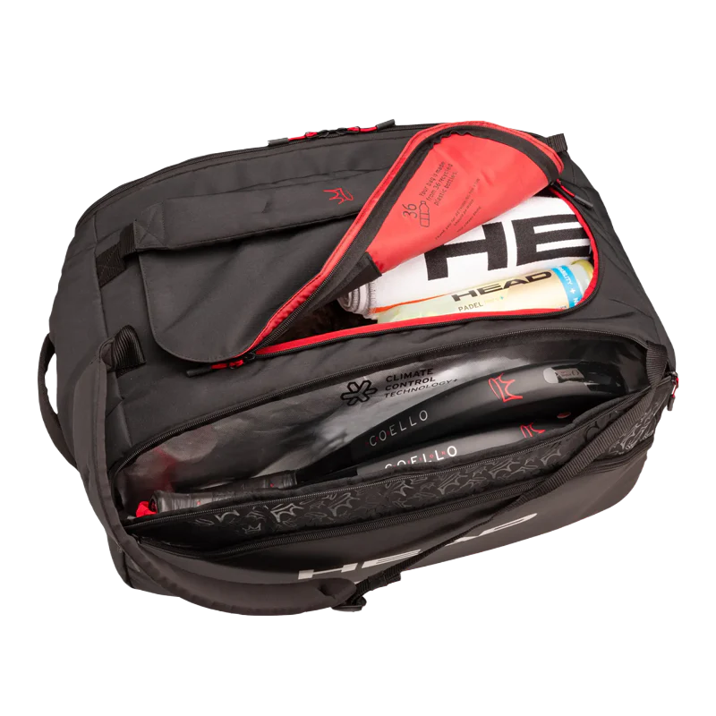 Bolsa Head Coello Pro X Padel L Negro 2025