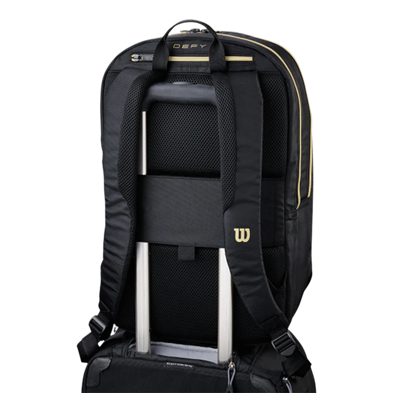 Mochila Wilson Defy V1 Black/Gold 2026