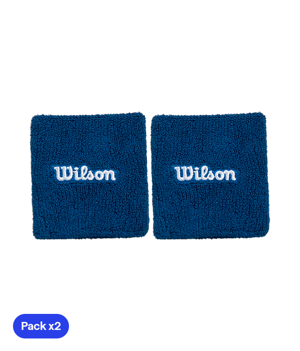 Muñequeras Cortas Wilson Azul Marino 2025 (x2)