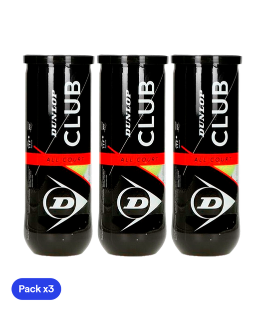 Pelotas Dunlop Club All Court (Pack x3)