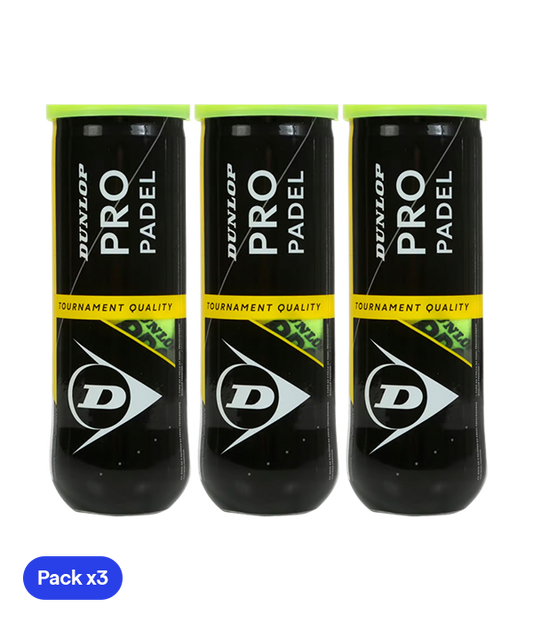 Pelotas Dunlop Pro Padel (Pack x3)