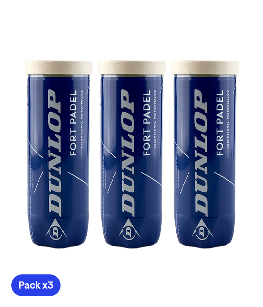 Pelotas Dunlop Fort Padel (Pack x3)