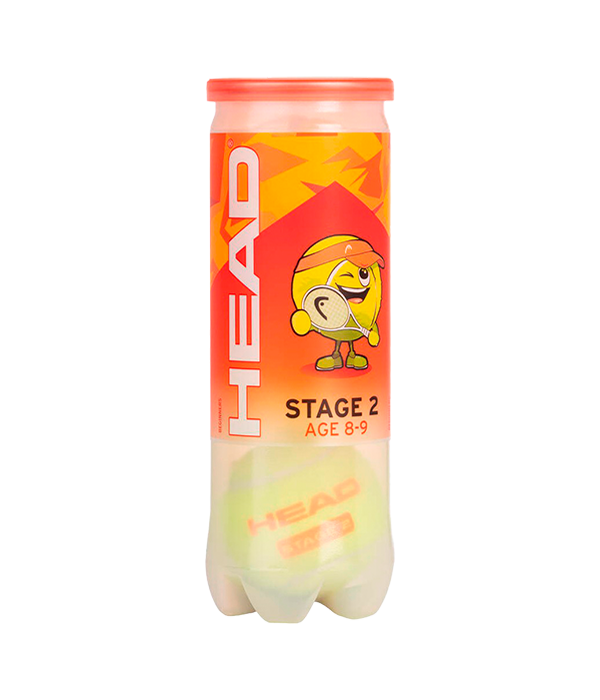 Pelotas HEAD Stage 2 (8/9 años) (Pack x3)