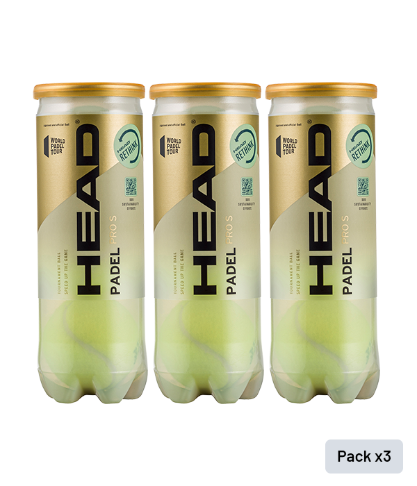 Pelotas HEAD Padel Pro S (Pack x3)