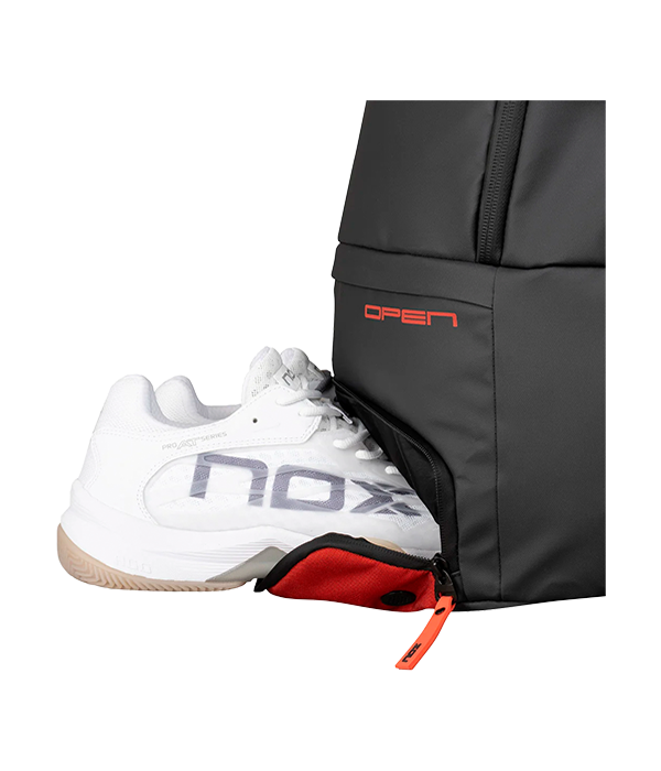 Mochila NOX Luxury Open Series Negro/Rojo 2024