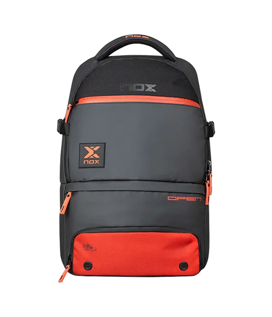 Mochila Nox Luxury Open Series Negro/Rojo