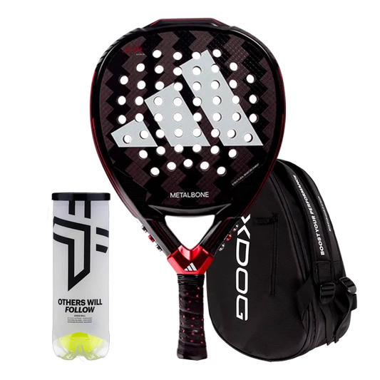 Pack Pala Adidas Metalbone 3.3 Ale Galán + Paletero Oxdog Ultra Tour Negro + Pelotas Oxdog BOOST+