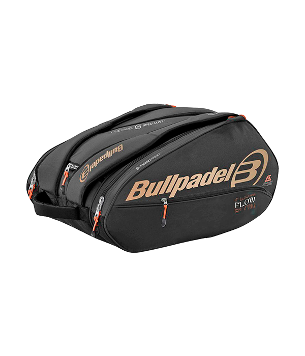 Paletero Bullpadel FLOW Negro/Naranja 2024