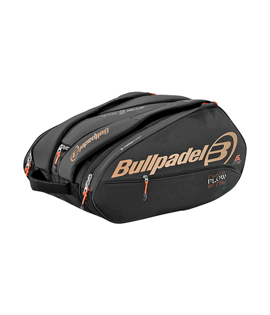 Paletero Bullpadel FLOW Negro/Naranja 2024