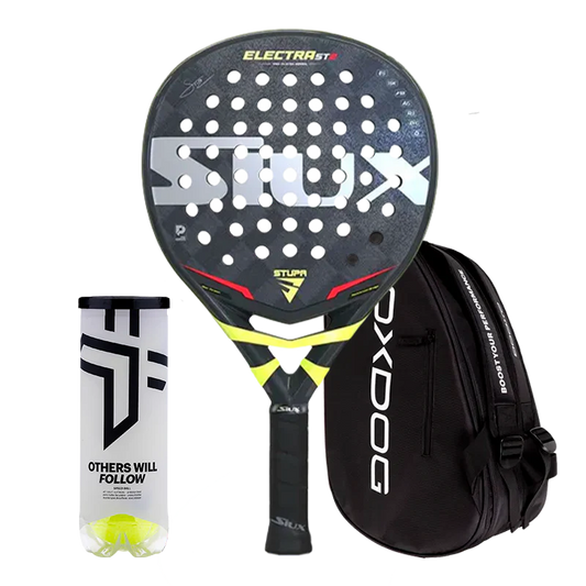 Pack Pala Siux Electra ST2 Stupa Pro + Paletero Oxdog Ultra Tour+ Pelotas Oxdog BOOST+