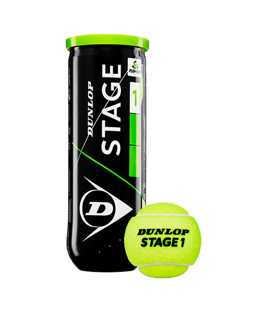 Bote de pelotas Dunlop Stage 1 Verde Tenis