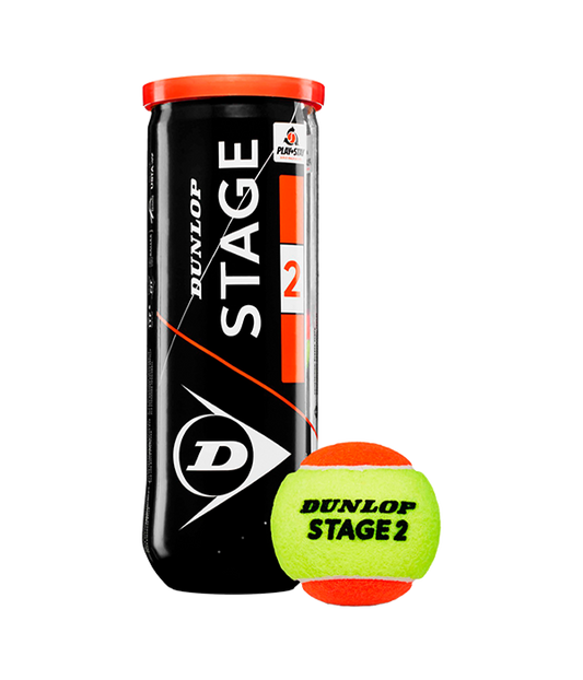 Bote de pelotas Dunlop Stage 2 Amarillo/Naranja Tenis
